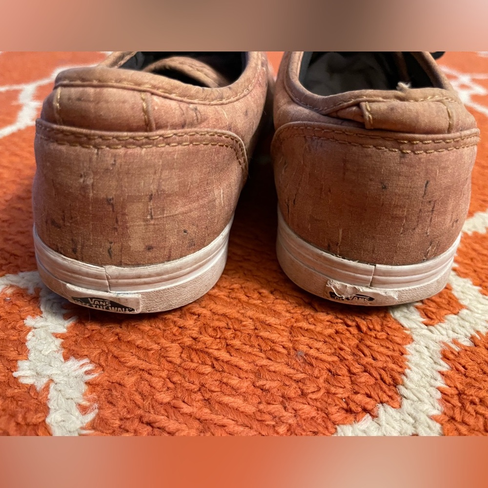 Vans 8.5 women’s a cork canvas shoe sneaker - Picture 6 of 11